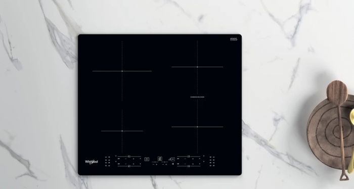 Варильна поверхня Whirlpool індукційна, 60см, розширена зона, чорний