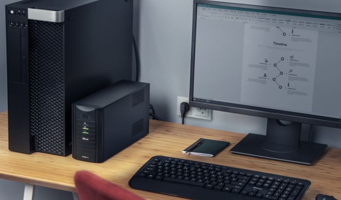 Джерело безперебійного живлення Trust Oxxtron 1000VA UPS with 2 standard wall power outlets BLACK