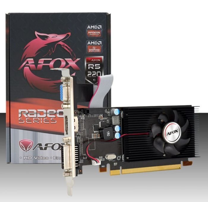 Відеокарта AFOX Radeon R5 220 1GB GDDR3