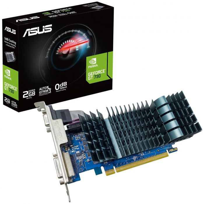 Відеокарта ASUS GeForce GT730 2GB DDR3 EVO low-profile for silent HTPC builds GT730-SL-2GD3-BRK-EVO