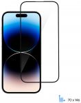 Захисне скло 2E для Apple iPhone 14 Pro(6.1), 2.5D FCFG,(1 Pack),black border