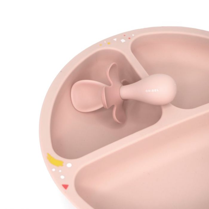 Набір посуду Oribel Cocoon тарілка, ложка, виделка рожевий