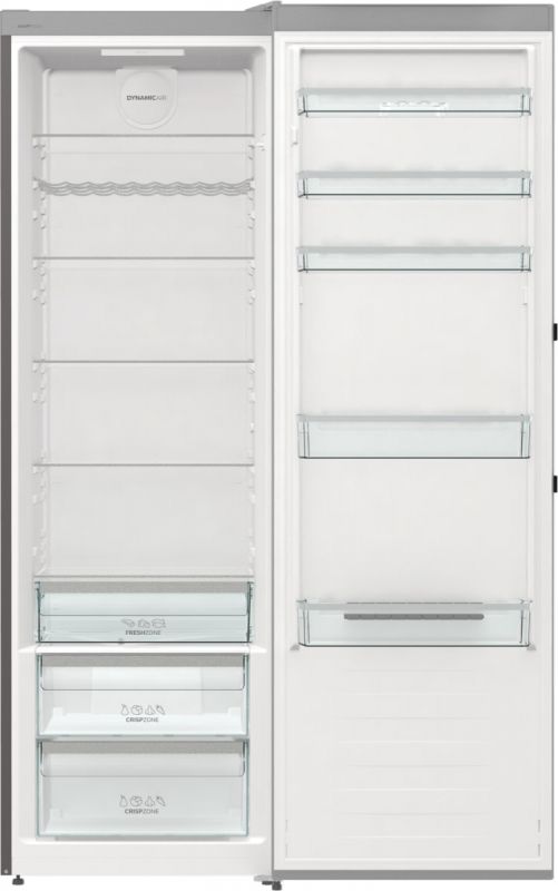 Холодильна камера Gorenje R619EAXL6, 186x60х66, 398л, А++, дисплей, зона св-ті, матовий нерж