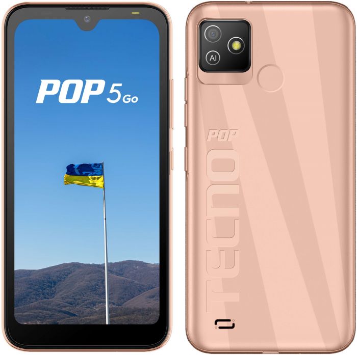 Смартфон TECNO POP 5 Go (BD1) 1/16Gb Dual SIM Mist Copper