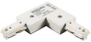 З'єднувач шинопровода Philips ZCS180 1C LCP White кутовий