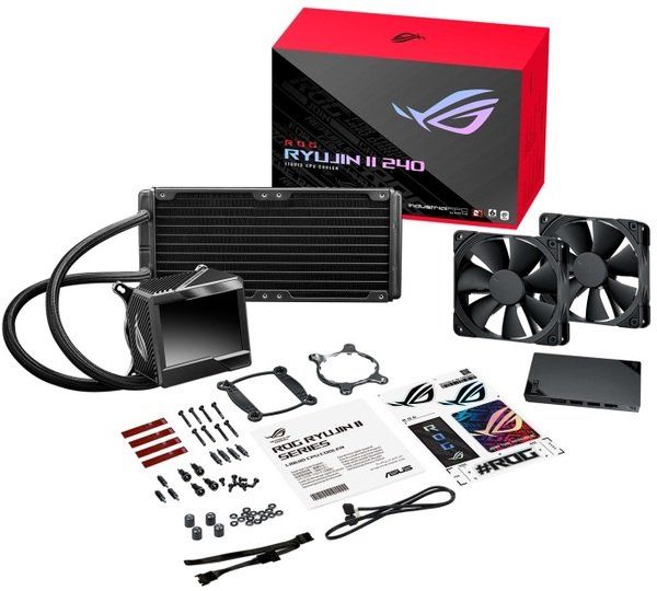 Система рідинного охолодження ASUS ROG RYUJIN II 240 LGA 115x,1700, 2011, 2011-3, 2066;AMD: AM4, TR4* OLED-дисплей вентиляторы Noctua iPPC