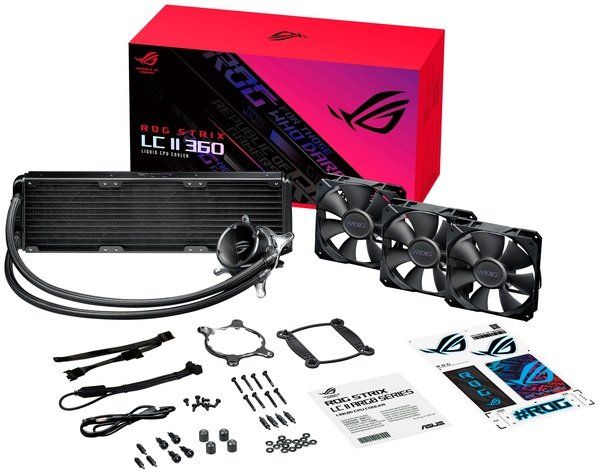 Система рідинного охолодження ASUS ROG STRIX LC II 360 Intel LGA 1700, 1200, 115x, 2011, 2011-3, 2066 AMD AM4, TR4