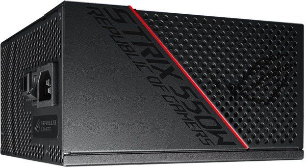 Блок живлення ASUS ROG STRIX  (550W), >90%, 80+ Gold, 135mm, 1xMB 24pin(20+4), 2xCPU 8pin(4+4), 3xMolex, 8xSATA, 2xPCIe 8pin(6+2), Fully Modular, ROG-STRIX-550G