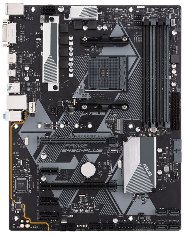 Материнcька плата ASUS PRIME B450-PLUS sAM4 B450 2xDDR4 HDMI-DVI ATX