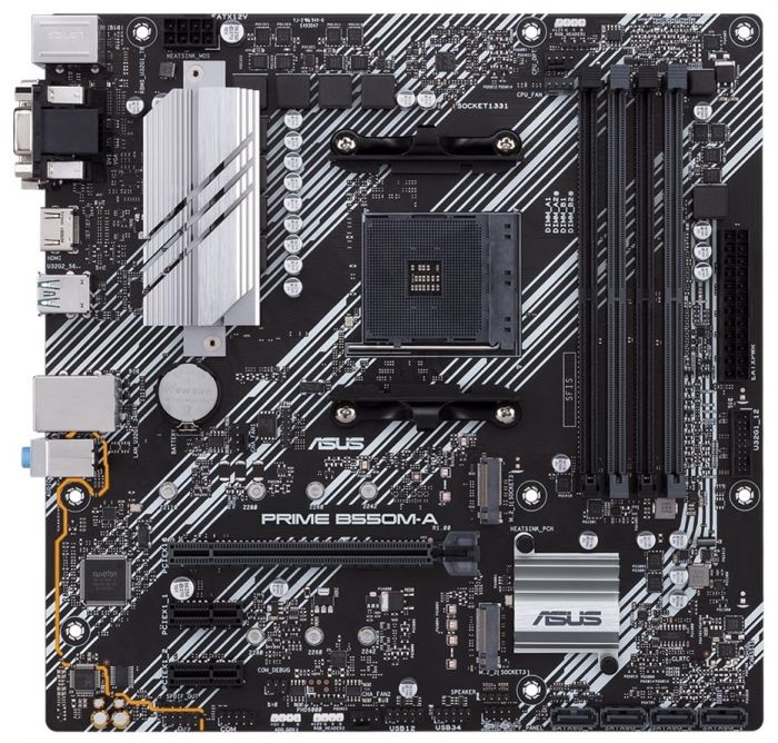 Материнcька плата ASUS PRIME B550M-A sAM4 B550 4xDDR4 M.2 HDMI-DVI-VGA mATX