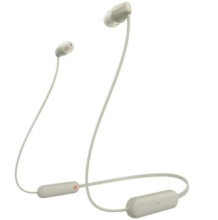 Навушники SONY WI-C100 In-ear IPX4 Wireless Бежевий