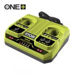 Зарядний пристрій двопортовий Ryobi ONE+ RC18240G, 18В. Зарядний пристрій двопортовий Ryobi ONE+ RC18240G, 18В.