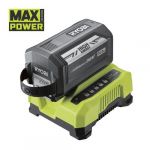 Набір акумуляторів + швидкозарядний пристрій Ryobi RY36BC60A-160, MAX POWER 36 В, 6.0Ач HIGH ENERGY™ Lithium+ Набір акумуляторів + швидкозарядний пристрій Ryobi RY36BC60A-160, MAX POWER 36 В, 6.0Ач HIGH ENERGY™ Lithium+