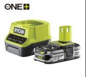 Набір акумуляторів + зарядний пристрій Ryobi RC18120-115, 18В ONE+, 1.5 Ач Набір акумуляторів + зарядний пристрій Ryobi RC18120-115, 18В ONE+, 1.5 Ач