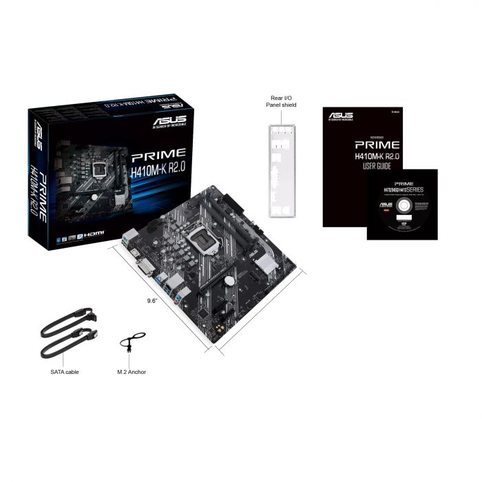 Материнcька плата ASUS PRIME H410M-K R2.0 s1200 H410 2xDDR4 DVI-VGA mATX