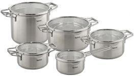 Набір посуду Tefal Nordica, 10 предметів, нерж. сталь