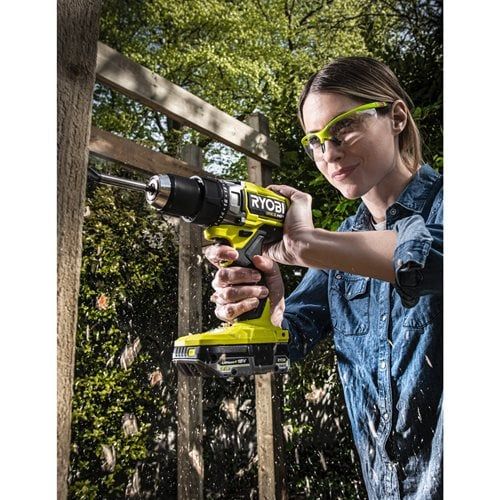 Шуруповерт-дриль RYOBI RDD18X-0 ONE+ HP,18В, безщіткова, 95Нм, електроніка, що стежить, LED підсвічування (без АКБ і ЗУ)