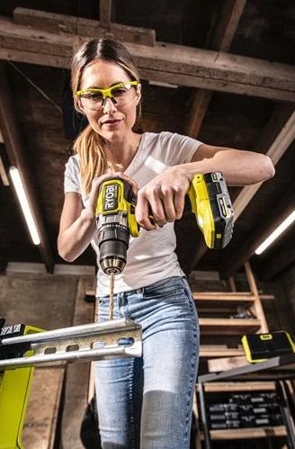 Шуруповерт-дриль RYOBI RDD18X-0 ONE+ HP,18В, безщіткова, 95Нм, електроніка, що стежить, LED підсвічування (без АКБ і ЗУ)