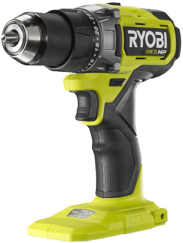 Шуруповерт-дриль RYOBI RDD18X-0 ONE+ HP,18В, безщіткова, 95Нм, електроніка, що стежить, LED підсвічування (без АКБ і ЗУ)