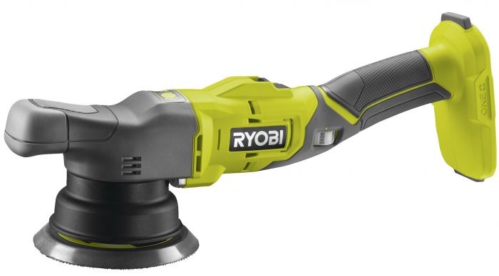 Машина полірувальна Ryobi R18P-0, акумуляторна ONE+, 18В, 125 мм, рандомна орбіта, регулювання швидкості, solo (без АКБ та