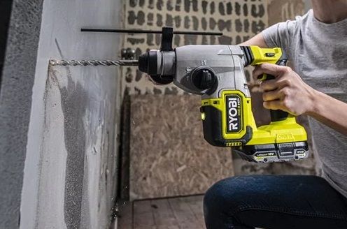 Перфоратор Ryobi RSDS18X-1C40S, SDS+, акумуляторний ONE+ НР, безщітковий, 18В, АКБ 1х4 Аг, 4 Дж, 4 режими.