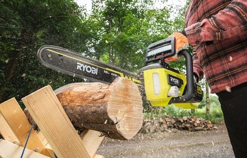 Пила ланцюгова акумуляторна Ryobi RY36CSX40B-160P, шина 40см Oregon MAX POWER 36В, АКБ 1х6Аг, безщіткова, бічний двигун