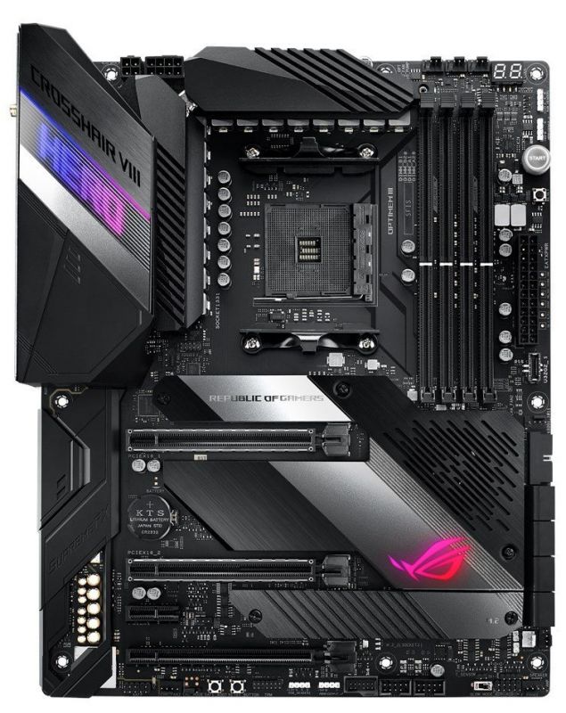 Материнcька плата ASUS ROG CROSSHAIR VIII HERO WI-FI sAM4 X570 4xDDR4 M.2 WiFi BT ATX