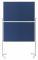 Дошка модераційна мобільна доладна 1200x1500 синя Magnetoplan Evolution+ Folding Felt-Blue Mobile