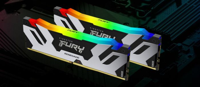 Пам'ять ПК Kingston DDR5 32GB KIT (16GBx2) 6400 FURY Renegade RGB