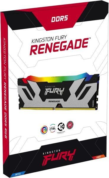 Пам'ять ПК Kingston DDR5 16GB 6000 FURY Renegade RGB