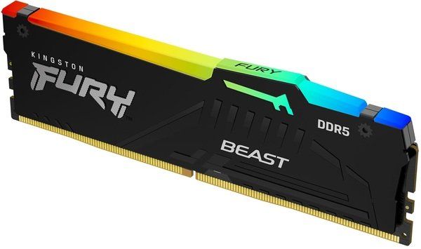 Пам'ять ПК Kingston DDR5 16GB 5200 Beast Black RGB