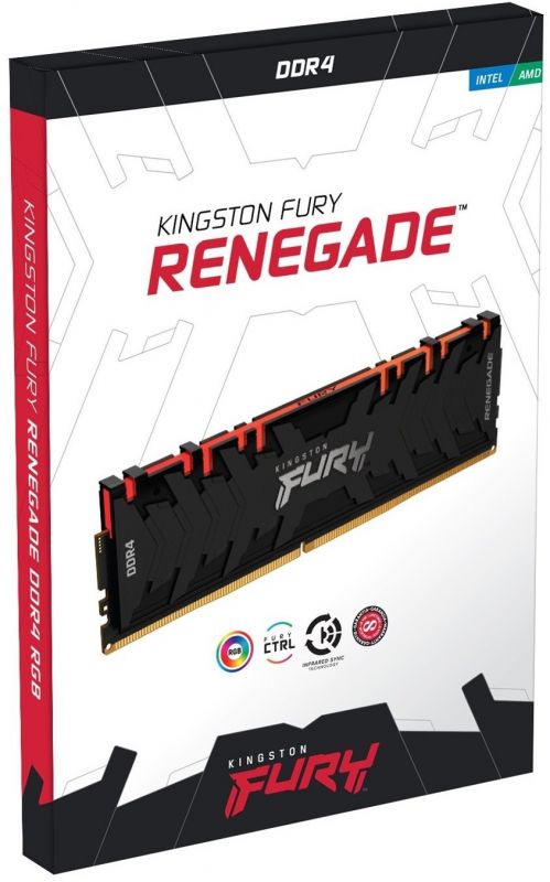 Пам'ять ПК Kingston DDR4 16GB 3200 FURY Renegade RGB