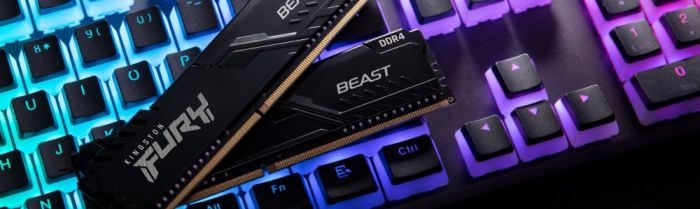 Пам'ять ПК Kingston DDR4 32GB KIT (16GBx2) 3200 Fury Beast Black