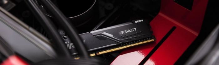 Пам'ять ПК Kingston DDR4 32GB KIT (16GBx2) 3200 Fury Beast Black