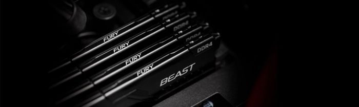 Пам'ять ПК Kingston DDR4 32GB KIT (16GBx2) 3200 Fury Beast Black