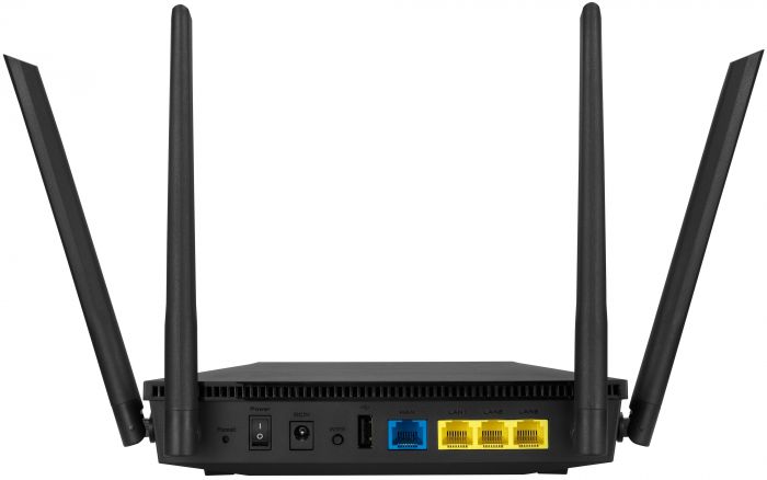 Маршрутизатор ASUS RT-AX1800U 3xGE LAN 1xGE WAN 1xUSB 3.0 MU-MIMO OFDMA MESH