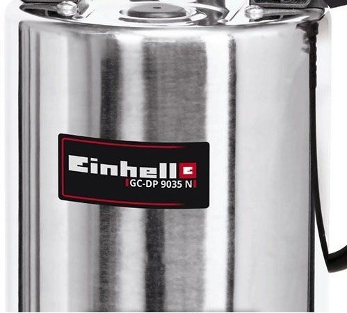 Насос дренажний Einhell GC-DP 9035 N, 900 Вт, 18000 л/г, вис. 9 м, глиб. 5 м, корпус нержавіюча сталь