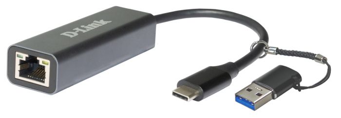 Мережевий адаптер D-Link DUB-2315 1x2.5GE, USB Type-C (з адаптером USB-A)