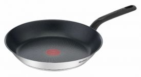 Сковорода Tefal Duetto, 24см, покриття Titanium, індукція, Thermo-Spot, нерж.сталь