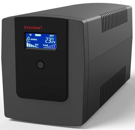 Джерело безперебійного живлення 2E DD850, 850VA/480W, LCD, USB, 2xSchuko