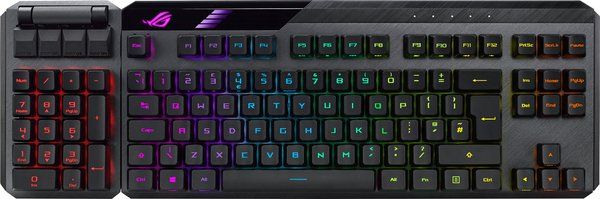 Клавіатура ASUS ROG CLAYMORE II RD RGB 108key USB/WL EN Black