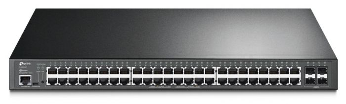 Комутатор TP-LINK TL-SG3452P 48xGE/PoE+384W 4xGE SFP L2  JetStream 19" 1U