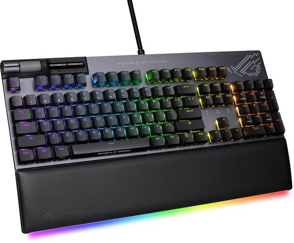 Клавіатура ASUS ROG Strix Flare II Animate RGB 113key NX Red USB RU Black