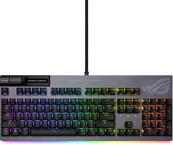 Клавіатура ASUS ROG Strix Flare II Animate RGB 113key NX Red USB RU Black