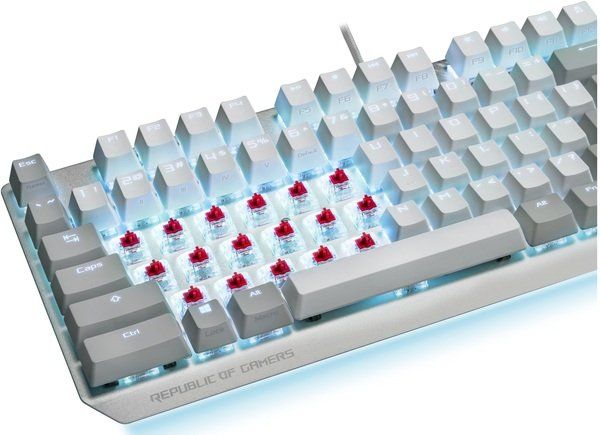 Клавіатура ASUS ROG Strix Scope NX TKL Moonlight White RD LED 84key USB EN White