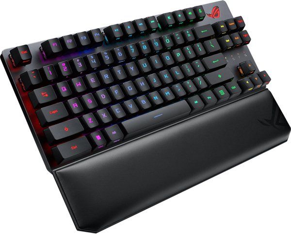 Клавіатура ASUS ROG Strix Scope RGB 84key RX Red TKL Wireless Deluxe USB/WL/BT RU Black