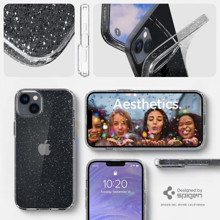 Чохол Spigen для Apple iPhone 14 Liquid Crystal Glitter, Crystal Quartz