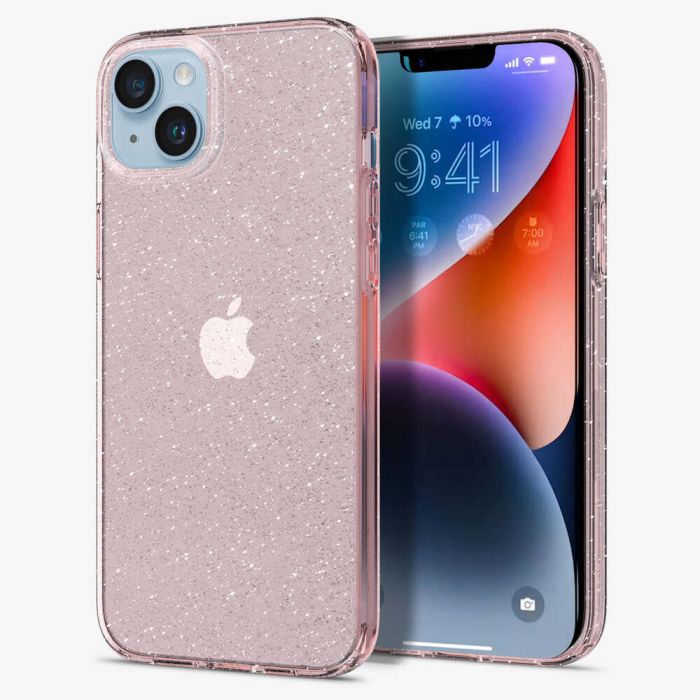 Чохол Spigen для Apple iPhone 14 Liquid Crystal Glitter, Rose Quartz