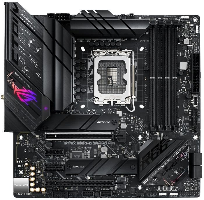 Материнcька плата ASUS STRIX B660-G GAMING WIFI s1700 B660 4xDDR5 M.2 HDMI-DP Wi-Fi!!!BT mATX