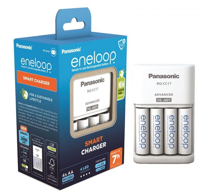 Зарядний пристрій Advanced Charger+ Eneloop 4AA 2000 mAh NI-MH